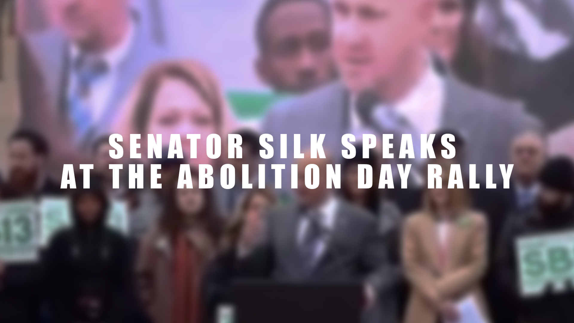 Senator Silk Speaks at the Abolition Day Rally